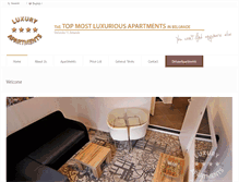 Tablet Screenshot of luxuryapartments-belgrade.com